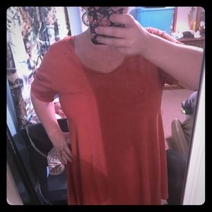 Burnt orange lularoe perfect T